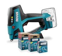 NOVUS TOOLS Agrafeuse sans fil professionnelle J-550 Kit avec 11800 agrafes