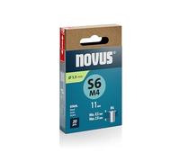 NOVUS TOOLS Écrous aveugles en acier Ø 5,9 mm, longueur 11 mm, 20 pièces, filetage M4, épaisseur du matériau 0,5-2,0 mm, pour fixation sur les tôles d’acier