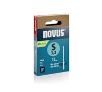 Novus Tools Rivets aveugles en acier Ø 3,2 mm, longueur 12 mm, 30 rivets, épaisseur du matériau 6,5-8,0 mm, idéal pour la fixation et le rivetage de tôles d'acier