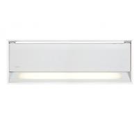 Novy Fusion 686 - Hotte - Téléscopique - largeur : 90 cm - profondeur : 28 cm - evacuation & recyclage - Blanc verre