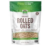 NOW Aliments, avoine roulée biologique, source de fibres, de protéines et de fer, 100 % grains entiers, produit des États-Unis, 680,4 g (l'emballage peut varier)