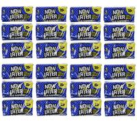 Now and Later Blue Raspberry Flavored Candy Twenty-Four 6-Piece Bars