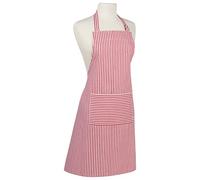 Now Designs Basic Coton Tablier de Chef de Cuisine, Blanc Narrow Stripe Red