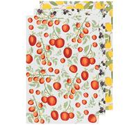 Now Designs Mediterranean Cotton Floursack Kitchen Dish Towels 20 x 30in, Set of 3