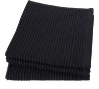 Now Designs Ripple Lavette de Cuisine, Lot de 4, Coton, Noir, Lot de 4