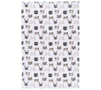 Now Designs Torchon de Cuisine en Coton, imprimé Chats Miaou, 1 pièce