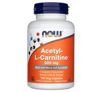 Acétyl-L-carnitine 500 mg, 100 gélules végétales Now Foods