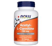 Now Foods Acetyl-L-Carnitine 750 mg - 90 Comprimés