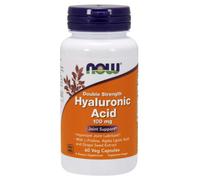 Now Foods – Complément alimentaire Acide hyaluronique Double Force 100 mg – 60 gélules végétales