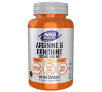 Now Foods Arginine & Ornithine - 100 Capsules
