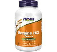 Now Foods Complément alimentaire Bétaïne HCl 648 mg 120 gélules végétales