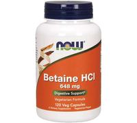 Betaine HCL 648 mg 120 gélules végétales Now Foods