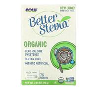 Now Foods BetterStevia Organic - 75 (1 g) Packets/Box 2 Pack