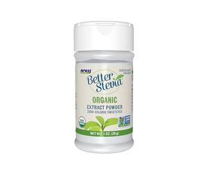 Now Foods, BetterStevia, Extrait de Feuille de Stévia, Substitut de Sucre, 28g de Poudre végétalienne, Testé en Laboratoire, Végétarien, Sans Soja, Sans Gluten, Végétarien, Sans OGM