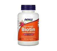 Now Foods Biotine Extra Forte 10000 mcg 120 Gélules Cheveux Peau