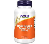 Now Foods, Black cumin Seed Oil (Huile de Cumin Noir), 1.000mg, Hautement Dosé, 60 Capsules molles, Testé en Laboratoire, Sans Soja, Sans Gluten, Sans OGM