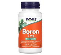 Now Foods - Boron, 3mg | Soutien à la santé des os et des articulations - 100 capsules