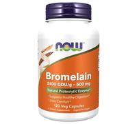 Now Foods Broméline 500 mg,2400 GDU/g - 120 Capsules