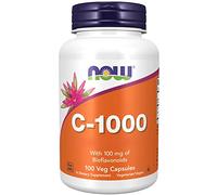 Now Foods, C-1000, Vitamine C, 1000mg, Acide L-Ascorbique, 100 Capsules végétaliennes, Sans Gluten, Végétarien, Sans Soja, Sans OGM