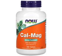 NOW Foods Cal-Mag Stress Formule 100 comprimés