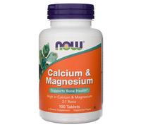 Now Foods Calcium et Magnésium - 100 Comprimés