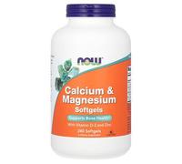 Now Foods Calcium Et Magnésium, 240 Capsules À Enveloppe Molle