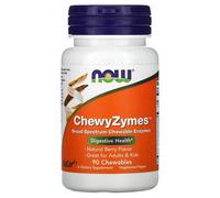 Now Foods Chewyzymes, Arôme Naturel De Fruits Des Bois, 90 Comprimés À Croquer