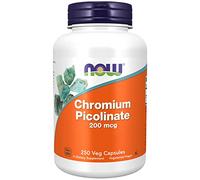 Now Foods, Chrome Picolinate, 200 mcg, 250 Capsules végétaliennes, Oligo-Élément, Chrome, Sans Gluten, Sans Soja, Végétarien