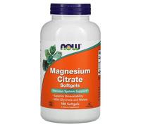 Now Foods Citrate De Magnésium, 180 Capsules À Enveloppe Molle