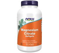 Now Foods, citrate de magnésium, 180 gélules molles - livraison éclair