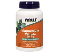 Now Foods – Citrate de magnésium 200 mg – 100 comprimés