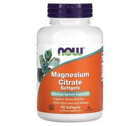 Now Foods Citrate De Magnésium, 90 Capsules À Enveloppe Molle