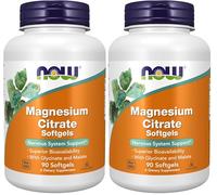 NOW Foods -Citrate de magnésium - 90 gélules (Lot de 2)