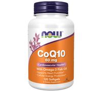 NOW Foods CoQ10 60 mg avec oméga-3 - 120 gélules
