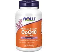 Now Foods CoQ10 avec lécithine et vitamine E 600 mg - 60 gélules