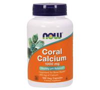 CORAL Calcium 1000 mg 100 Veg Capsules Now Foods