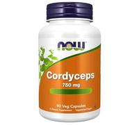 Now Foods, Cordyceps, 750mg, 90 Capsules végétaliennes, Sans Gluten, Sans Soja, Végétarien, Sans OGM