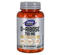 Now Foods D-Ribose 750 mg - 120 Capsules