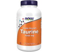 Now Foods, Double Strength Taurine (Taurine Double Force), 1.000mg, 250 Capsules végétaliennes, Testé en Laboratoire, Sans Gluten, Sans Soja, Sans OGM, Végétarien