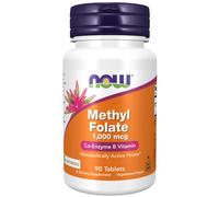 Now Foods – Comprimés Folate de méthyle 1000 mcg – 90 comprimés