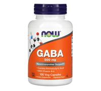 Now Foods - GABA, 500 mg, Avec Vitamine B6 | 500 mg - 100 gélules