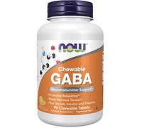NOW Foods GABA Chewable with Taurine, Inositol and L-Theanine - 90 chewables
