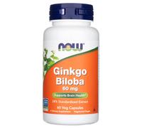 Now Foods Ginkgo Biloba 60 mg - 60 Veg Capsules