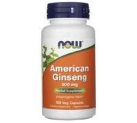 Américain Ginseng 500 MG 100 Capuchons Par Now Foods