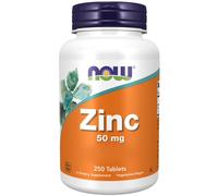 Now Foods Gluconate de zinc 50 mg - 250 comprimés