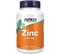 Now Foods, gluconate de zinc, 50 mg, 250 comprimés - livraison éclair