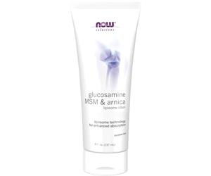 Now Foods, Glucosamine MSM Lotion à l'Arnica, Liposomal, 273ml, Testé en Laboratoire, Sans Soja, Végétalien, Sans OGM