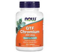 Now Foods Gtf Chrome, 200 ¿G, 250 Comprimés