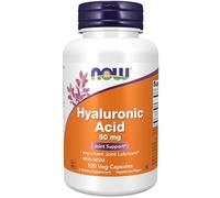 Now Foods Acide hyaluronique 50 mg avec MSM, 120 capsules