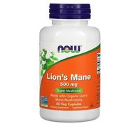 Now Foods Hydne Hérisson, 500 Mg, 60 Capsules Végétariennes